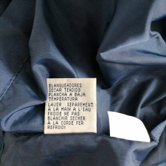 Silk Exchange Women's Blue Floral Drop Shoulder Tie-Waist Full Zip Jacket Size S - Picture 10 of 10